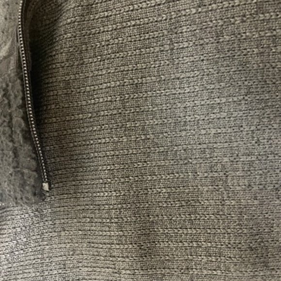 Mountain Club Black Ribbed Quarter Zip Pullover – Medium - Picture 4 of 5